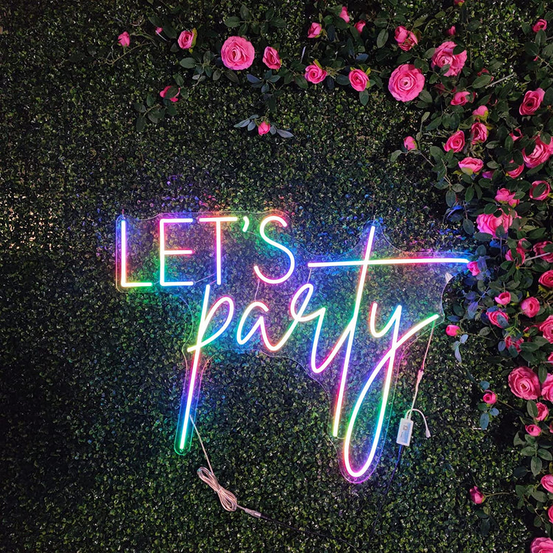 RGB Let‘s Party Neon Led Sign