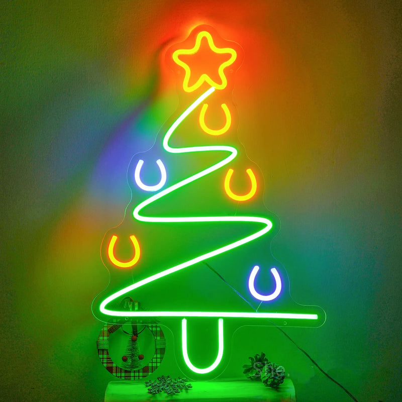 INSNEON-100% Handmade Merry Christmas Xmas Neon Sign Led Sign for Christmas Eve