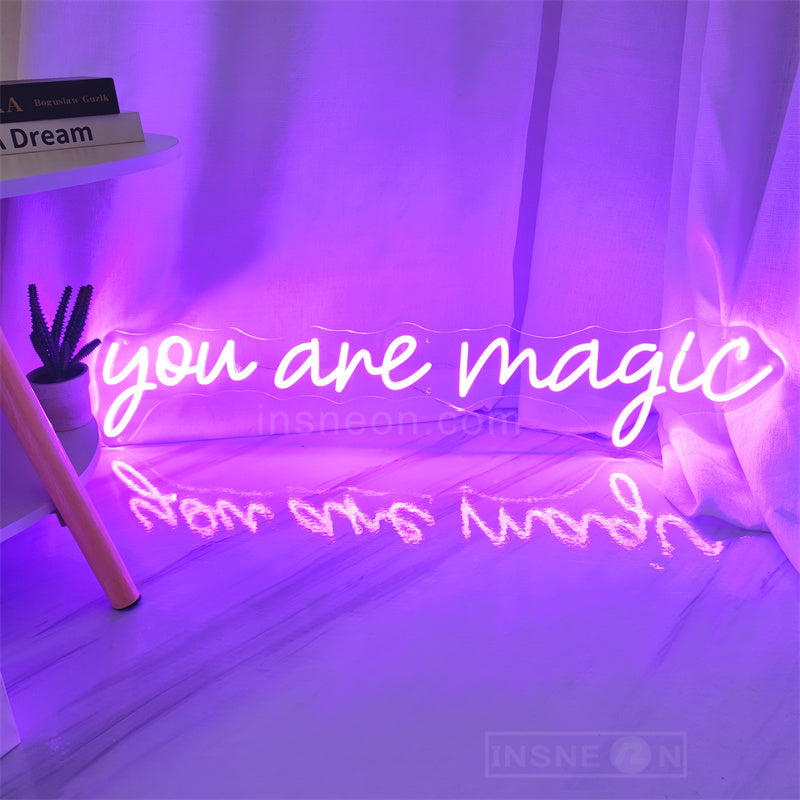 you are magic neon wedding signs