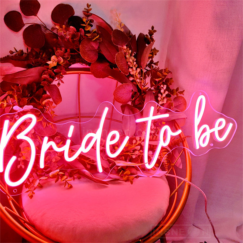 Bride to be wedding decor neon sign