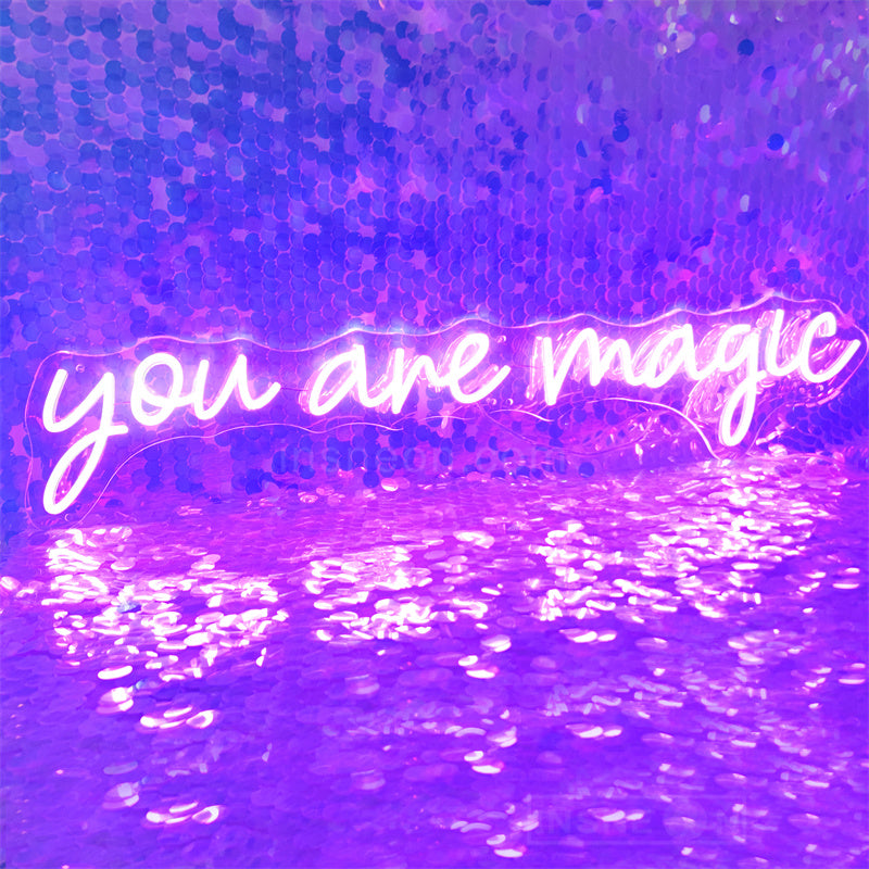 you are magic neon wedding signs