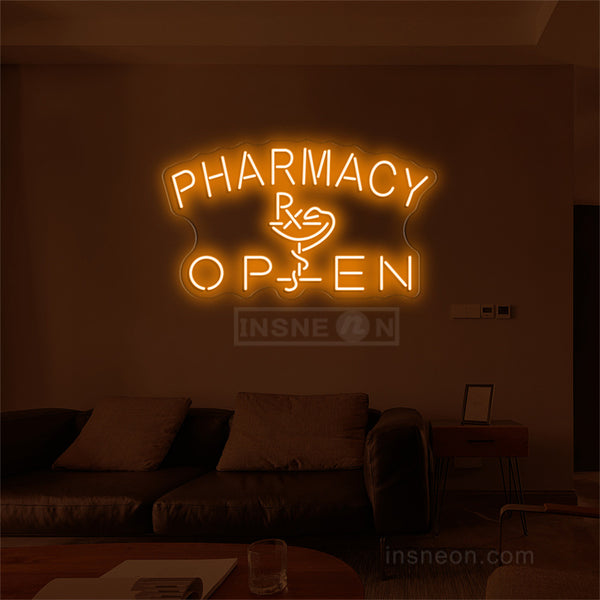 Parrmacy Open Neon Sign