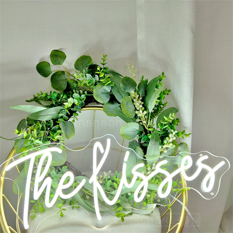 The kisses neon sign wedding