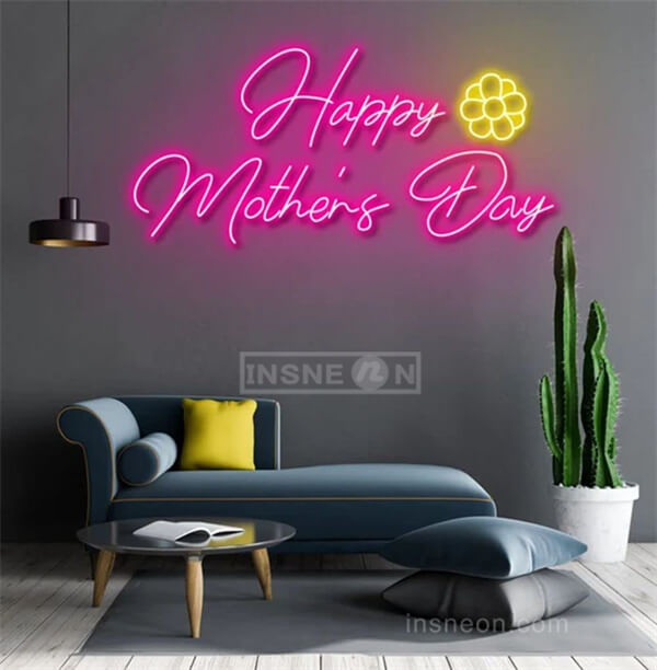 Happy Mother's Day mother day neon sign