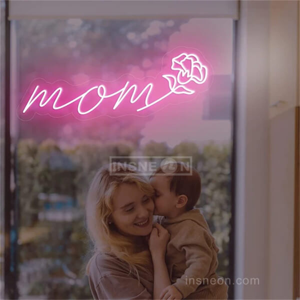 Mom mother's day neon sign