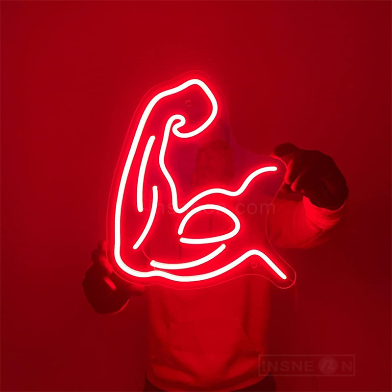 Muscle Arm Gym Neon Light Sign