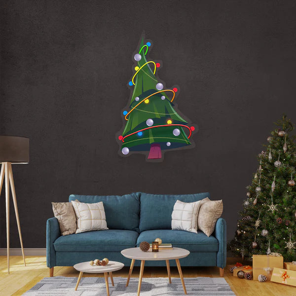 Colorful Christmas Tree Art Work Led Neon Sign Light