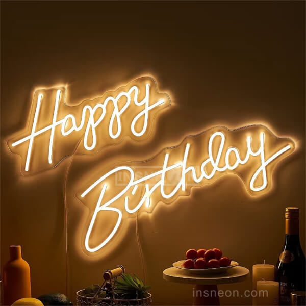 Happy Birthday Neon Sign