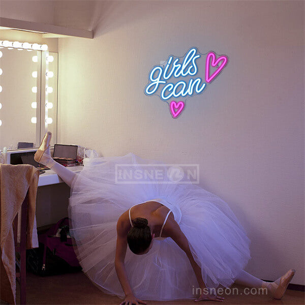 Girls Can neon signs