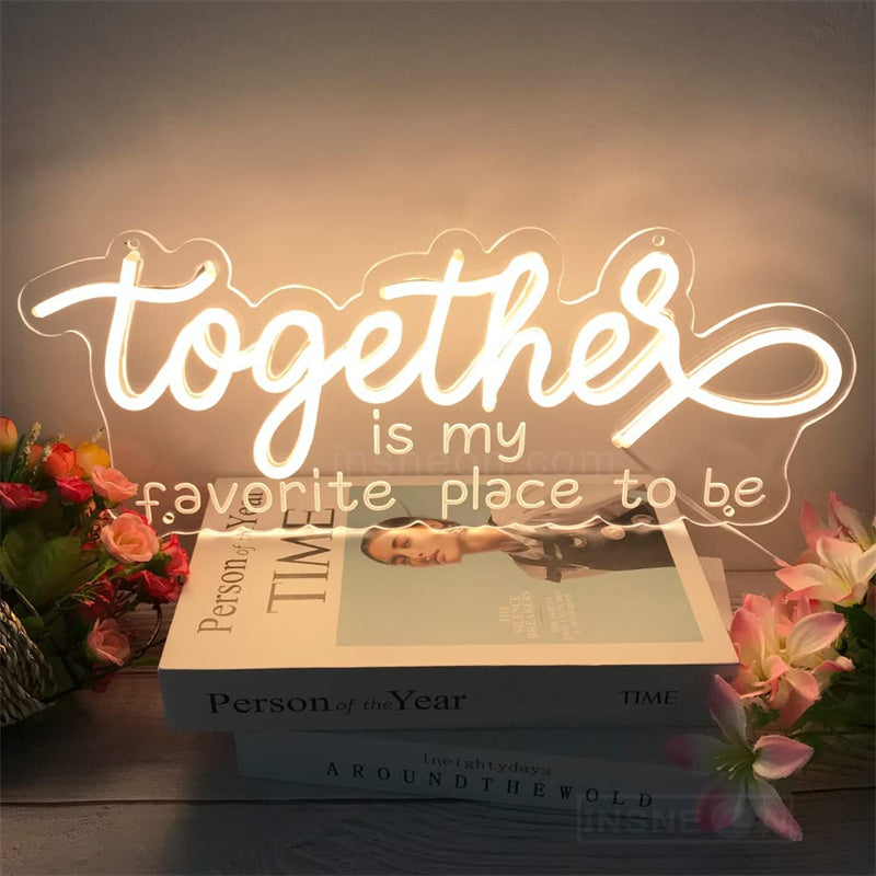 Together Wedding Neon Sign