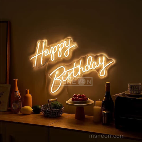 Happy Birthday Neon Sign