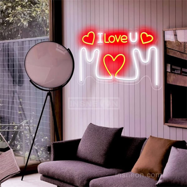 I Love You Mom mothers day neon sign