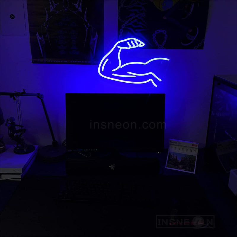 Muscle Arm Gym Neon Sign