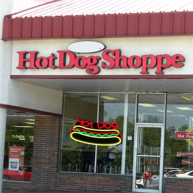 Hot Dog Food Neon Sign