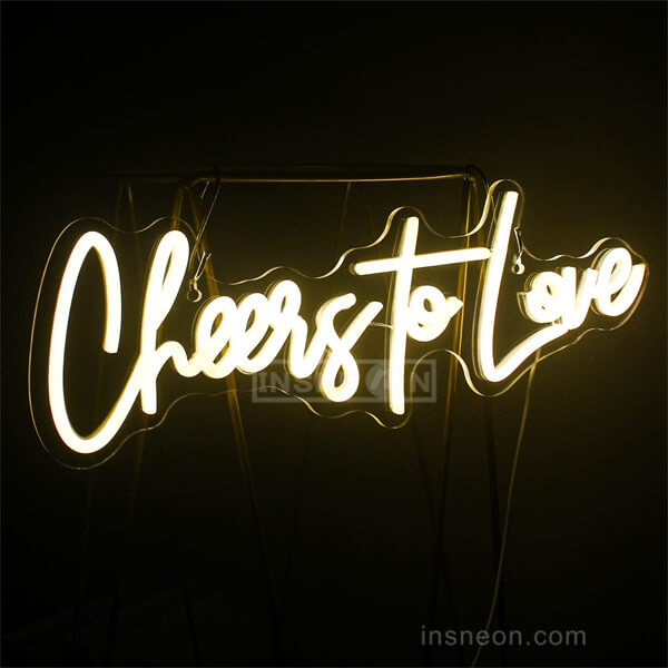 Cheers To Love neon light