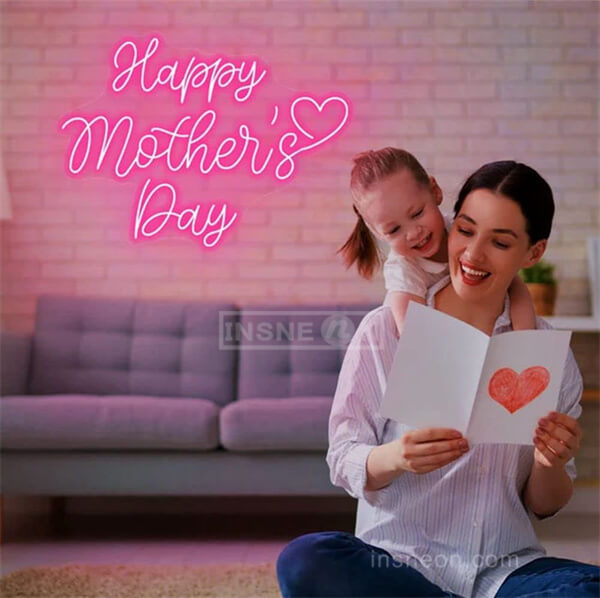 Happy Mother's Day mothers day neon sign