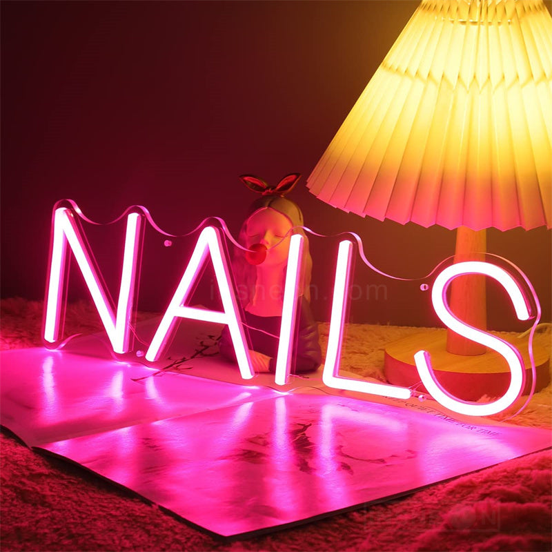 Nail Neon Sign Light