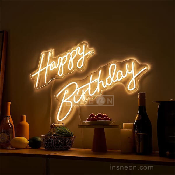 Happy Birthday Neon Sign