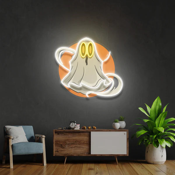 Ghost Halloween Artwork Led Neon Sign Light