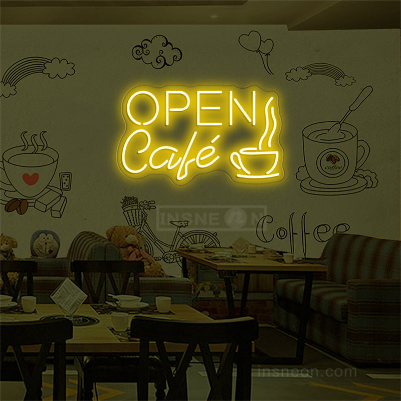 Cafe Open Neon Sign