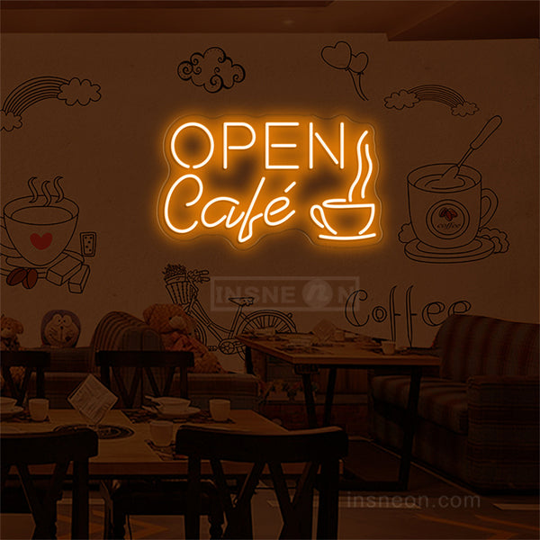 Cafe Open Neon Sign