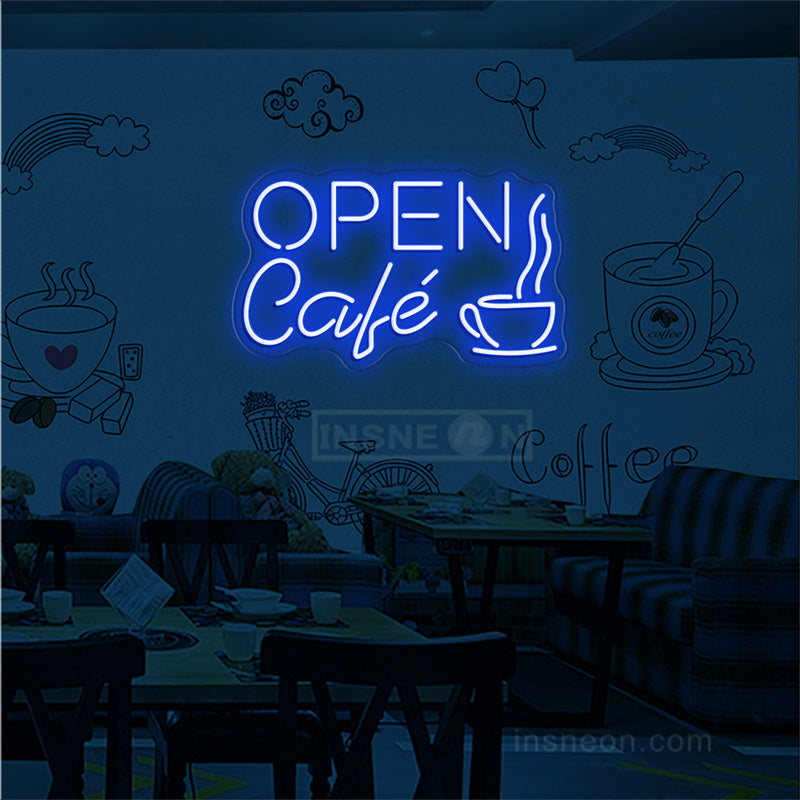 Cafe Open Neon Sign