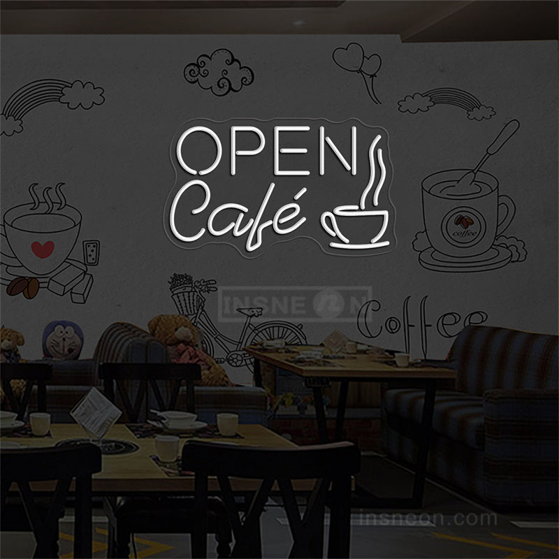 Cafe Open Neon Sign