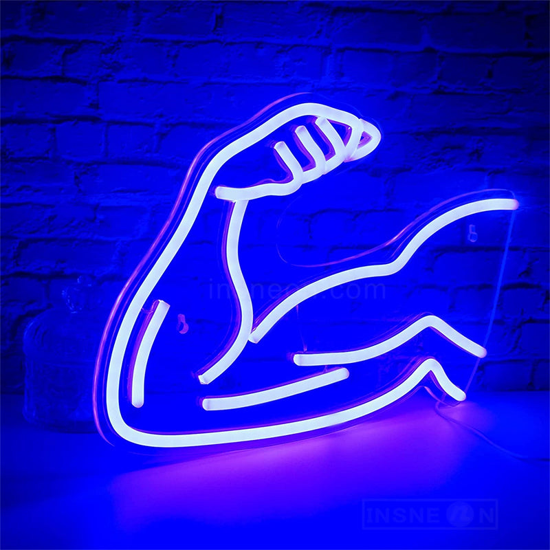 Muscle Arm Gym Neon Sign