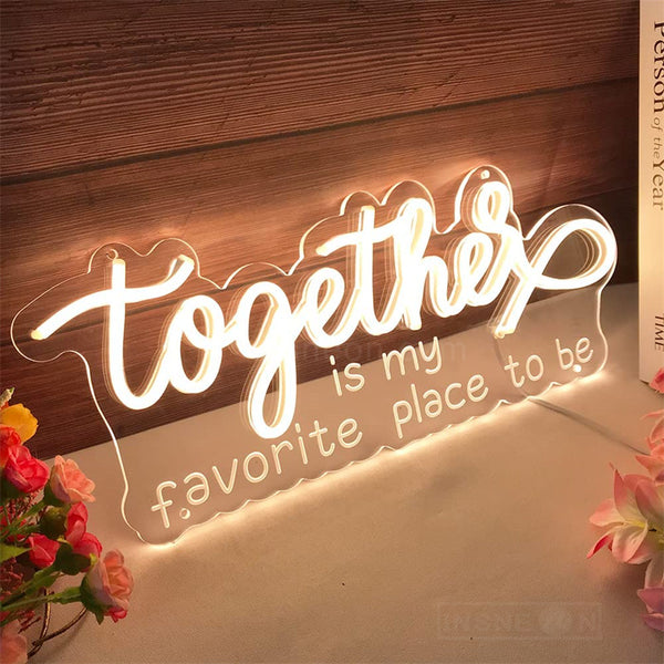 Together Wedding Neon Sign