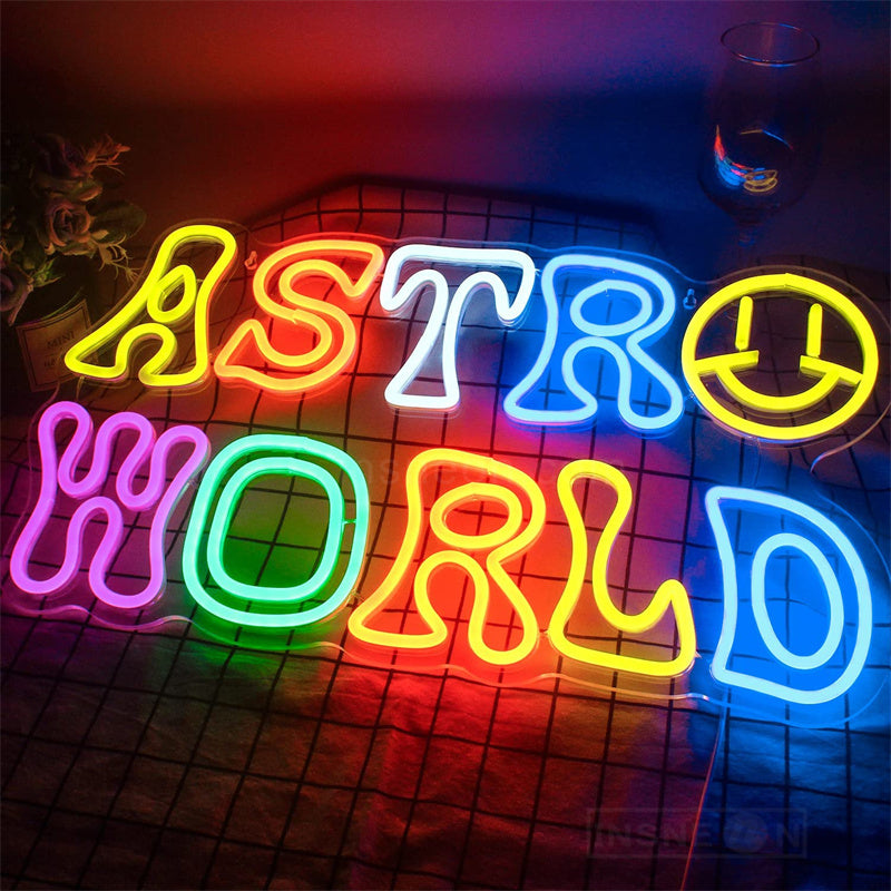 Astro World Game Neon Signs