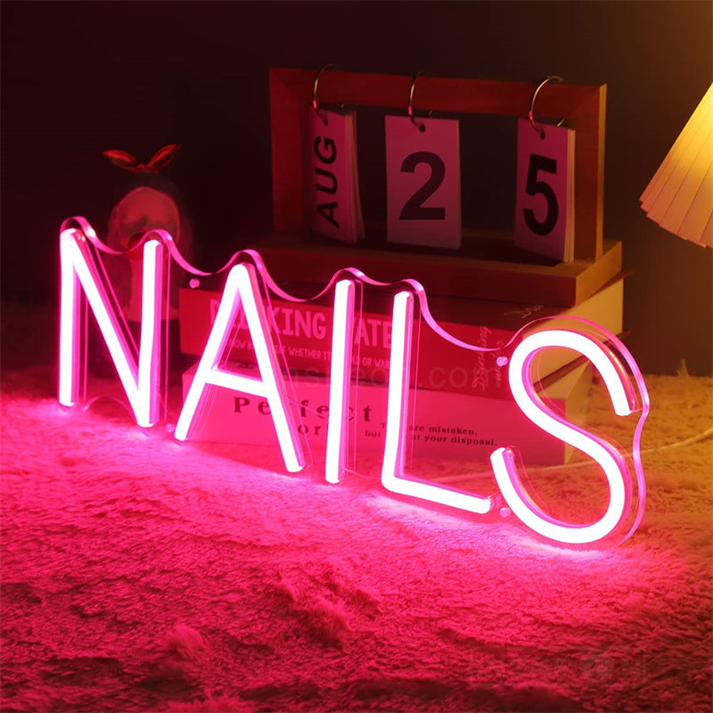 Nail Neon Sign Light