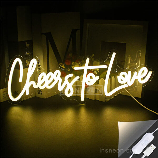 Cheers To Love neon light