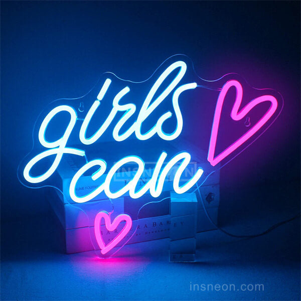 Girls Can neon signs