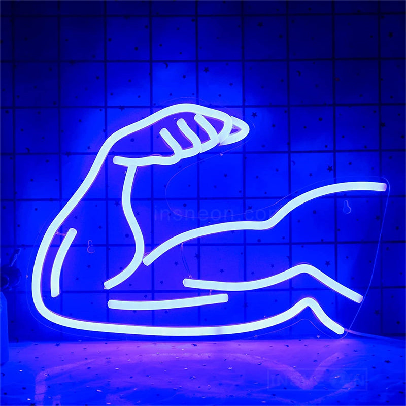 Muscle Arm Gym Neon Sign