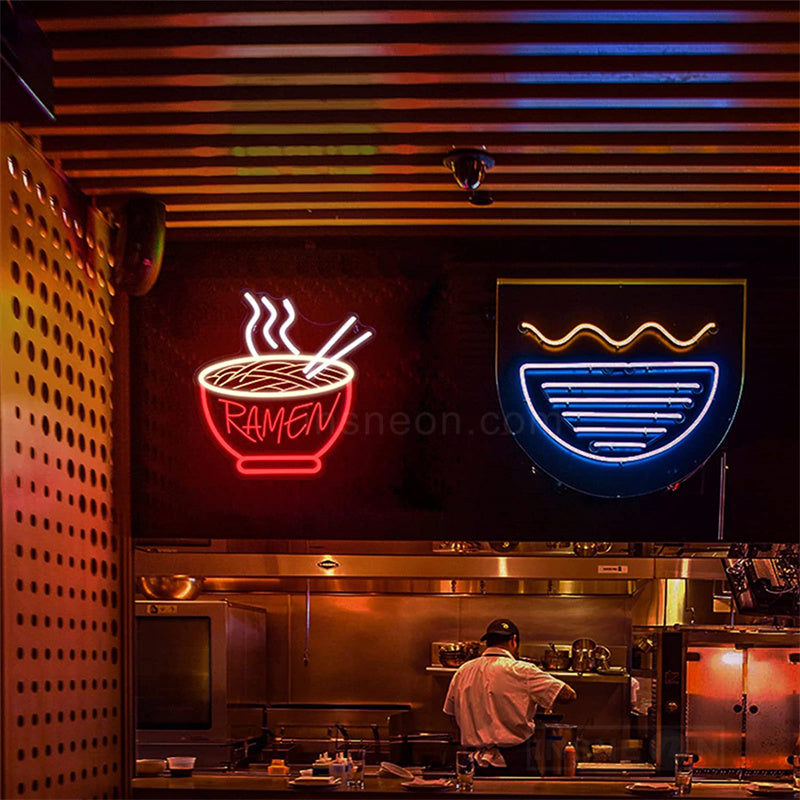 Noodle Food Neon Light