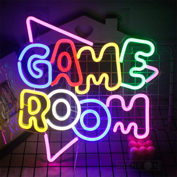 Neon Game Room Signs