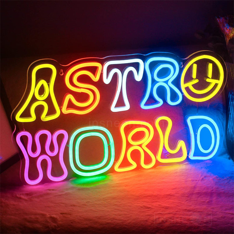 Astro World Game Neon Signs