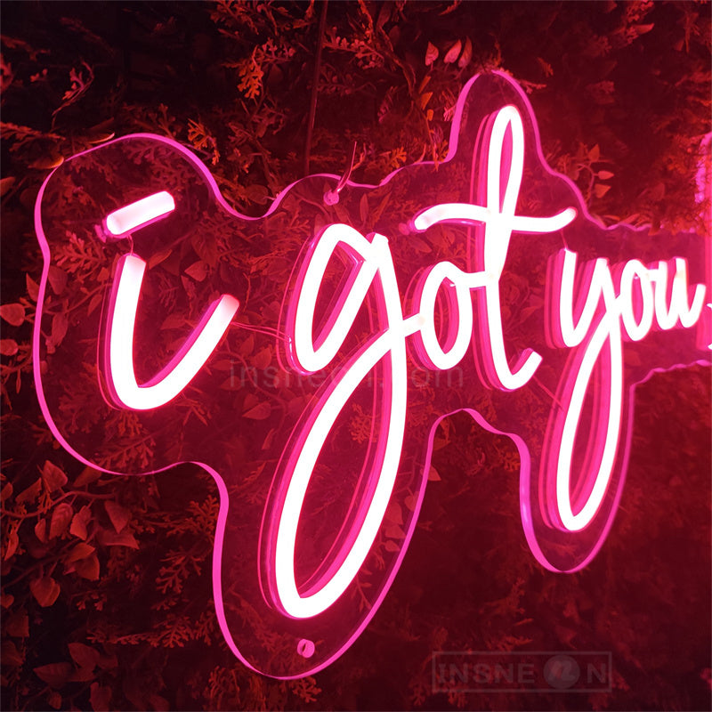 i got you babe neon wedding sign