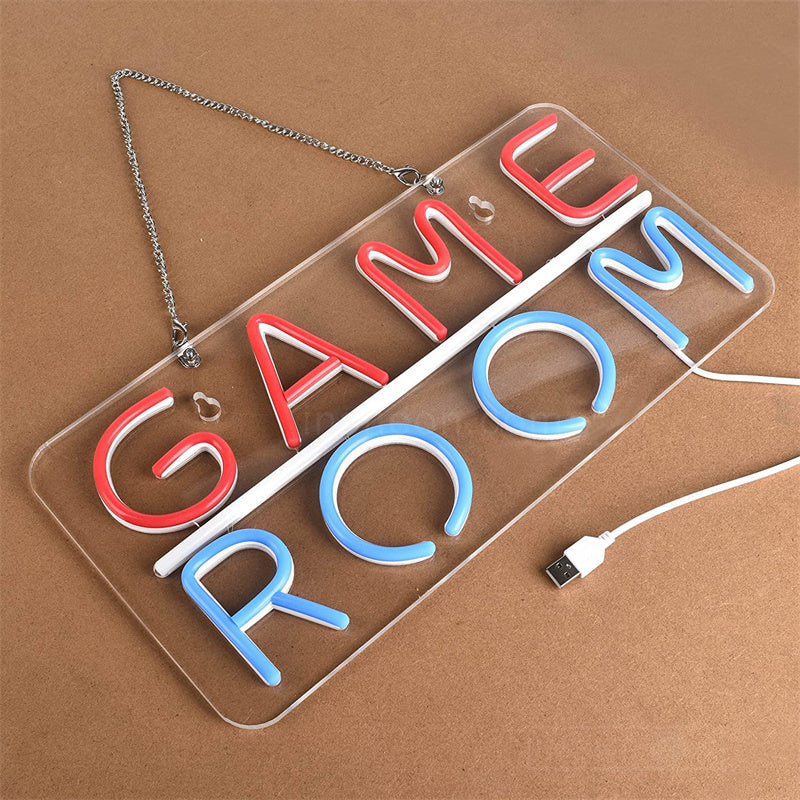 Neon Game Room Sign