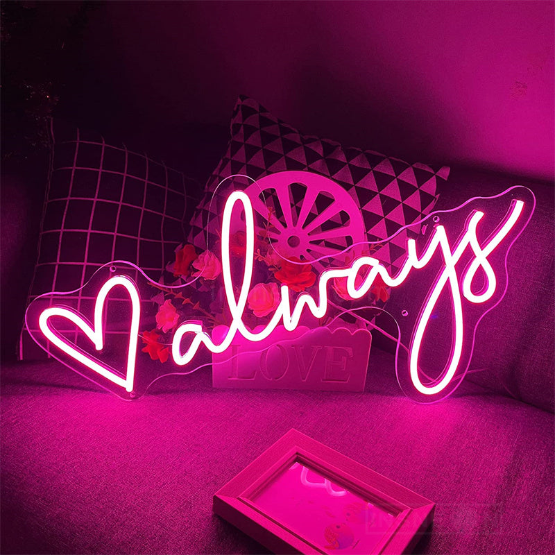 Always Neon Wedding Sign