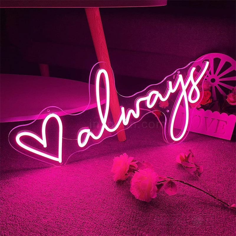 Always Neon Wedding Sign