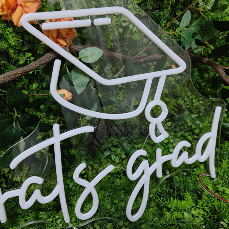 Congrats Grad Full Colors Neon Sign