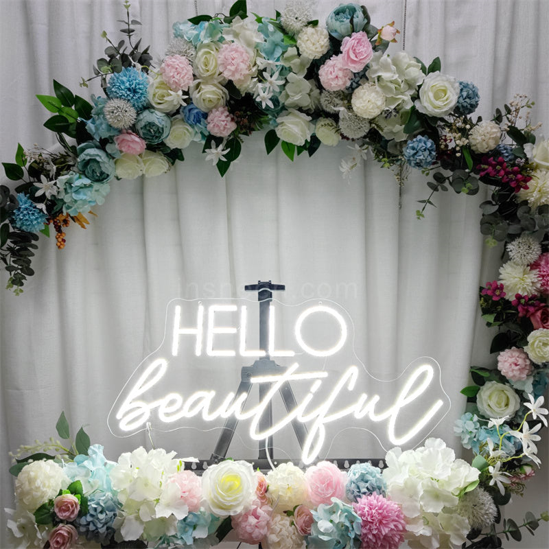 Hello beautiful wedding neon signs