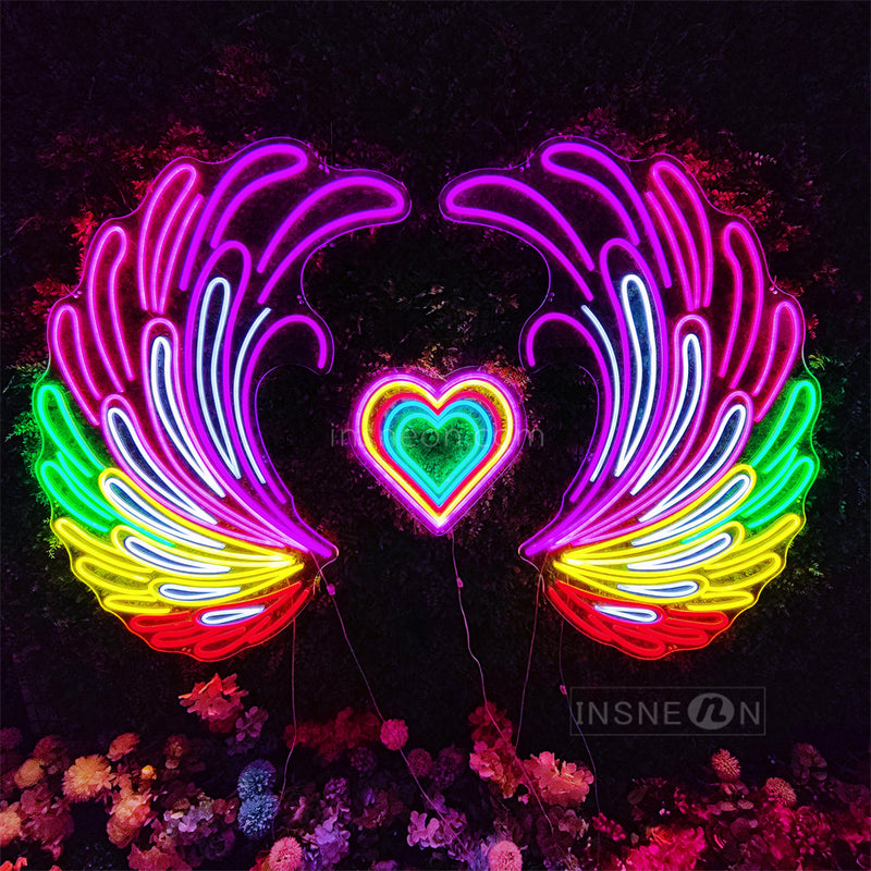 Flying love Custom Neon Wedding Sign