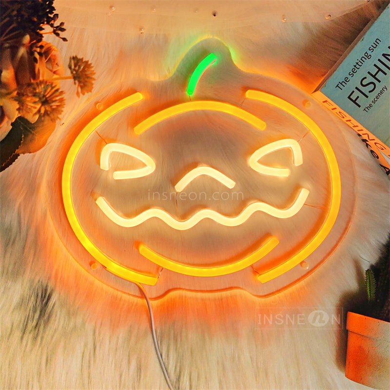 InsNeon Factory Halloween's pumpkin Custom Neon Sign