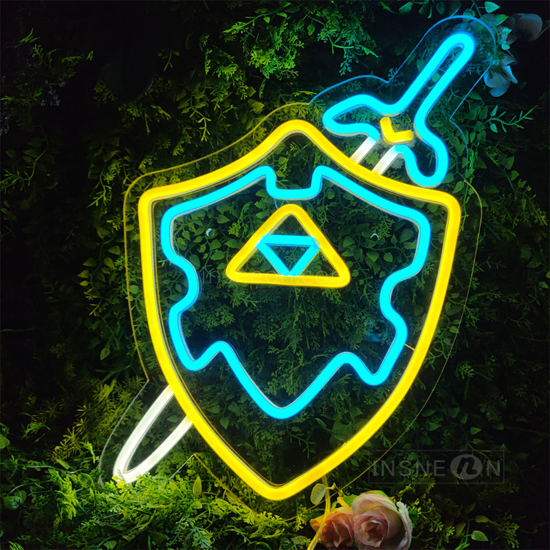 InsNeon Factory Sword and Shield Custom Neon Sign