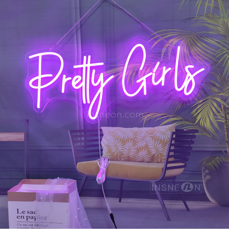 InsNeon Factory Pretty Girls Custom Neon Sign