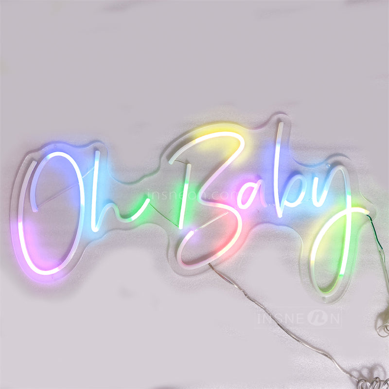 Oh Baby Custom Neon Sign