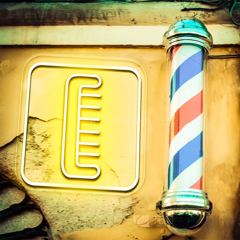 InsNeon Factory Comb Custom Barber Neon Sign