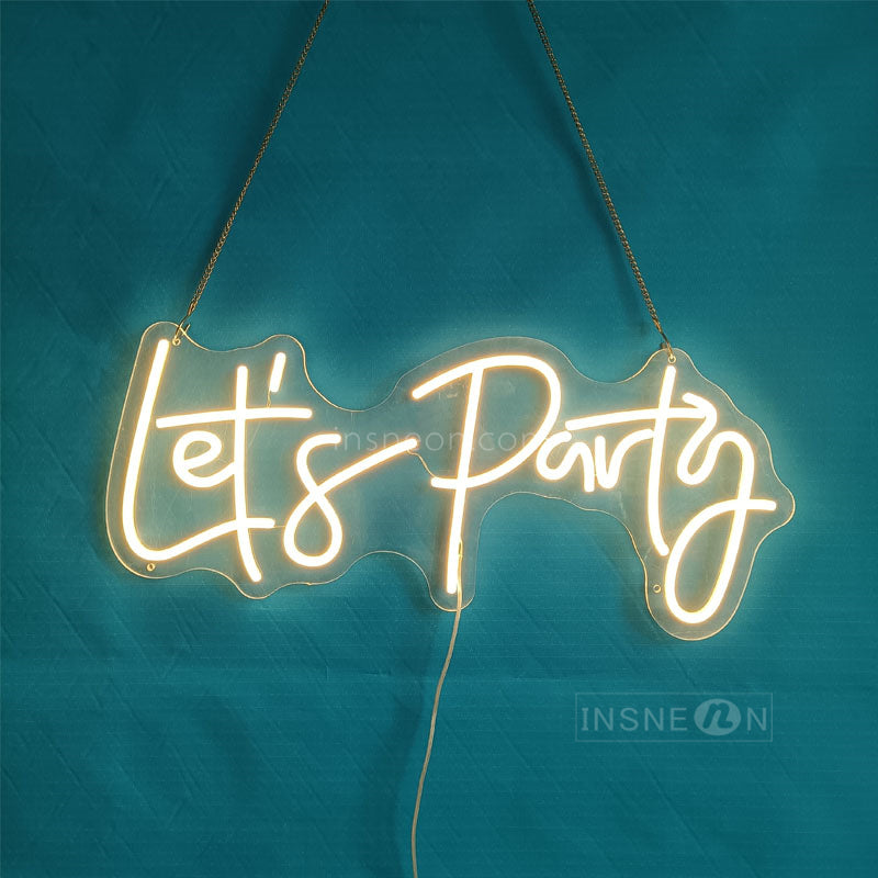 InsNeon Factory Let's Party Custom Neon Sign